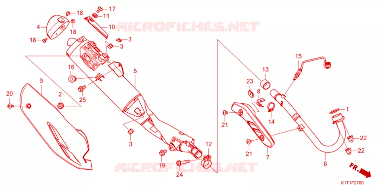 SILENCIEUX D'ECHAPPEMENT Honda MOTO 250 CRF 2023  CRF250LRAP