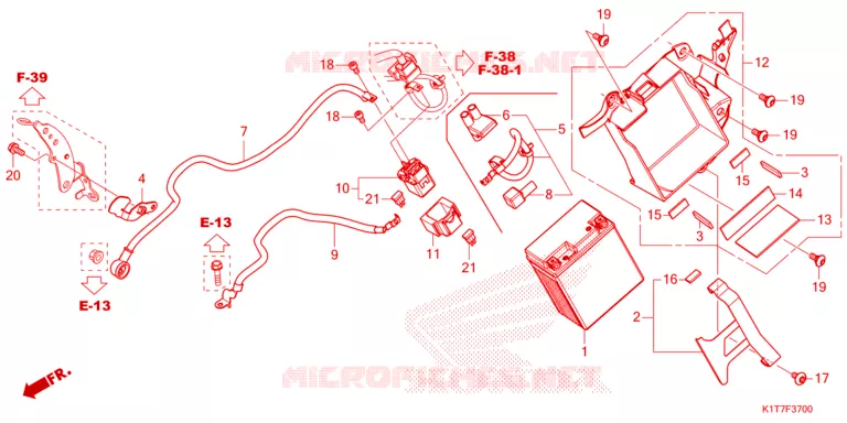 BATTERIE Honda MOTO 250 CRF 2023  CRF250LRAP