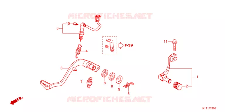 PEDALE Honda MOTO 250 CRF 2023  CRF250LRDP