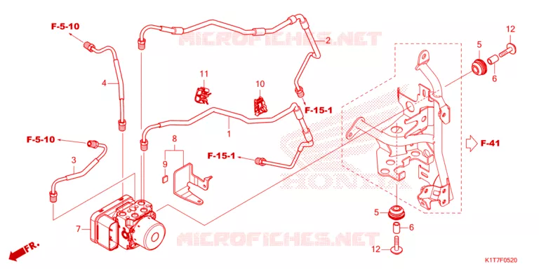 MODULATEUR ABS/TUYAU DE FREIN Honda MOTO 300 CRF 2023  CRF300LAP