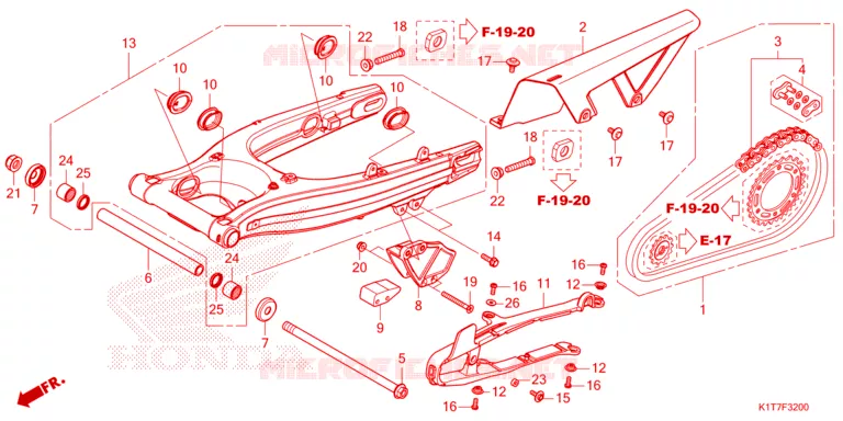 BRAS OSCILLANT Honda MOTO 300 CRF 2024  CRF300LP