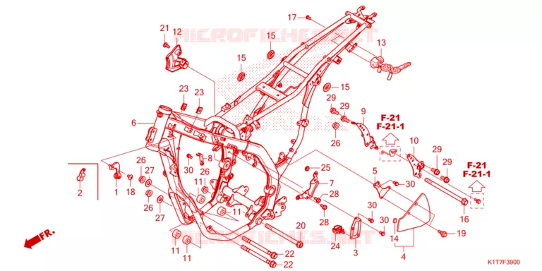 CADRE Honda MOTO 300 CRF 2024  CRF300LRAP