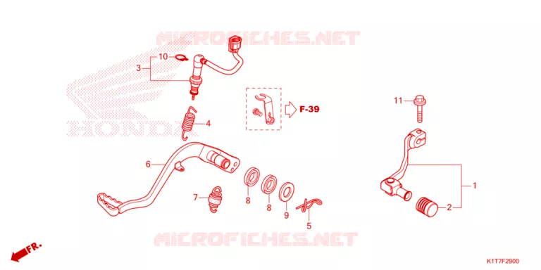 PEDALE Honda MOTO 300 CRF 2024  CRF300LRAP