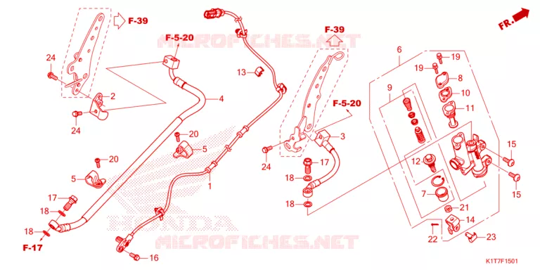 MAITRE CYLINDRE DE FREIN ARRIERE Honda MOTO 300 CRF 2023  CRF300LRAP