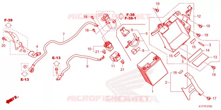 BATTERIE Honda MOTO 300 CRF 2023  CRF300LRAP