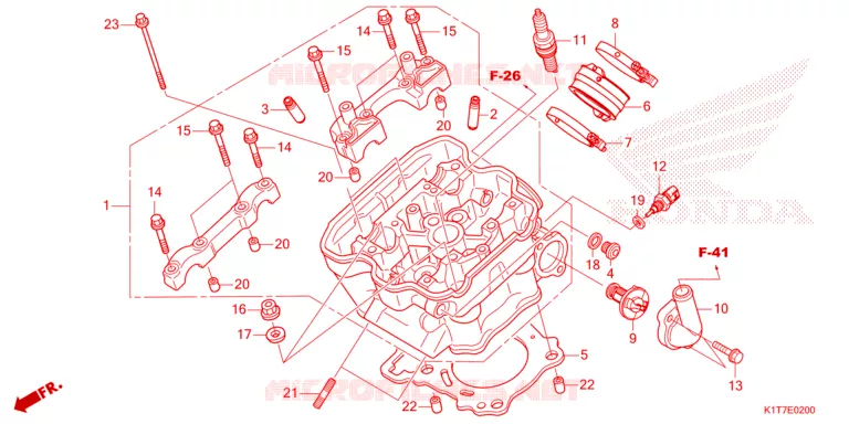 CULASSE Honda MOTO 300 CRF 2023  CRF300LRAP