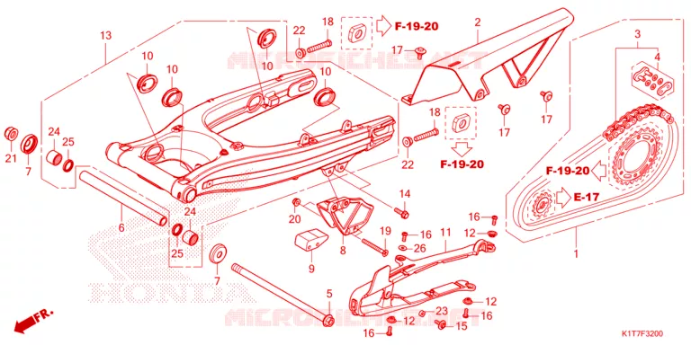 BRAS OSCILLANT Honda MOTO 300 CRF 2024  CRF300LRP