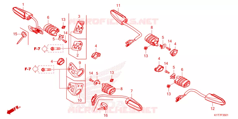 CLIGNOTANT Honda MOTO 300 CRF 2024  CRF300LRP