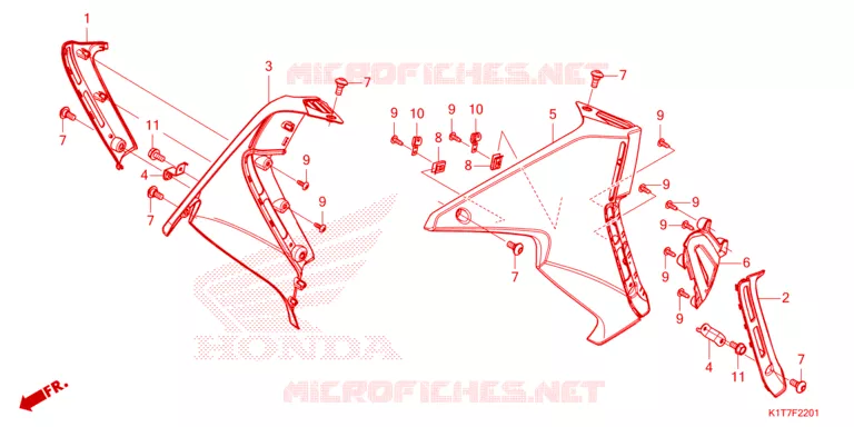 OUIES DE RADIATEUR Honda MOTO 300 CRF 2023  CRF300LRP