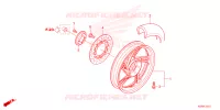 ROUE ARRIERE pour Honda SH 125 SPORTY ED de 2023
