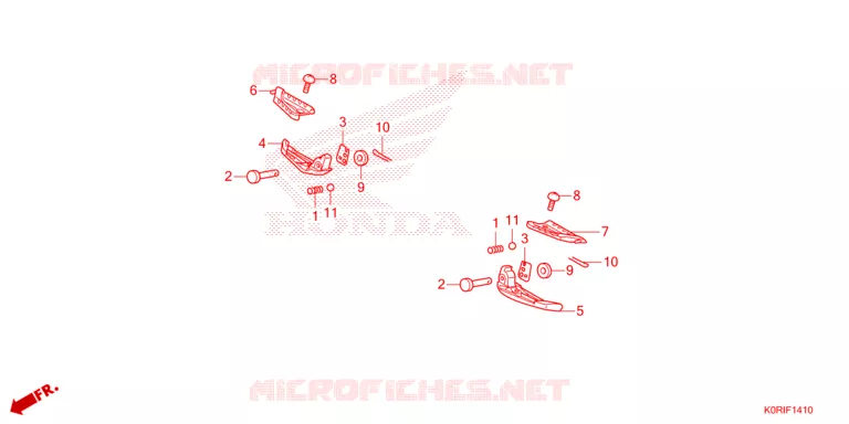 REPOSE PIED Honda SCOOTER 150 SH 2023  SH150ADP