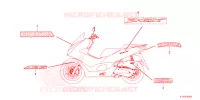 AUTOCOLLANTS pour Honda PCX 125 CBS de 2022