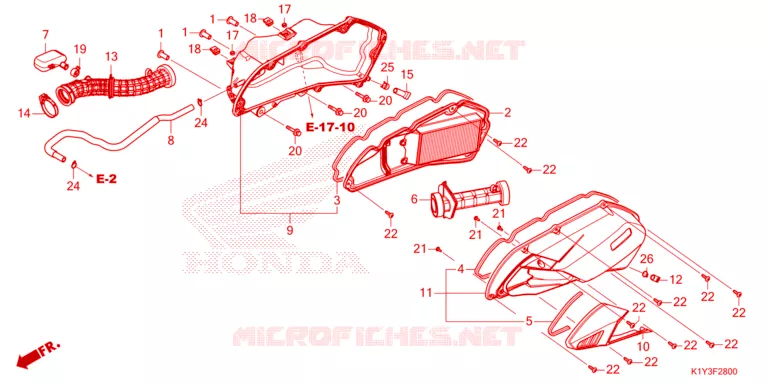 FILTRE A AIR Honda SCOOTER 125 PCX 2024  WW125AP