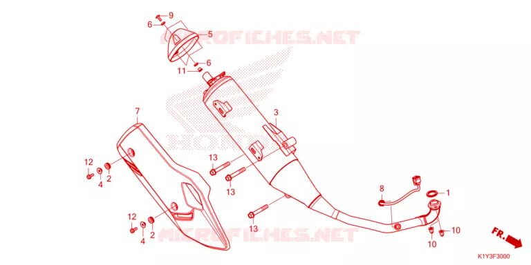 SILENCIEUX D'ECHAPPEMENT Honda SCOOTER 125 PCX 2023  WW125P