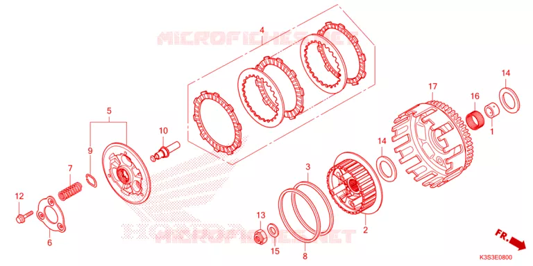 EMBRAYAGE Honda MOTO 250 CL 2024  CL250AP