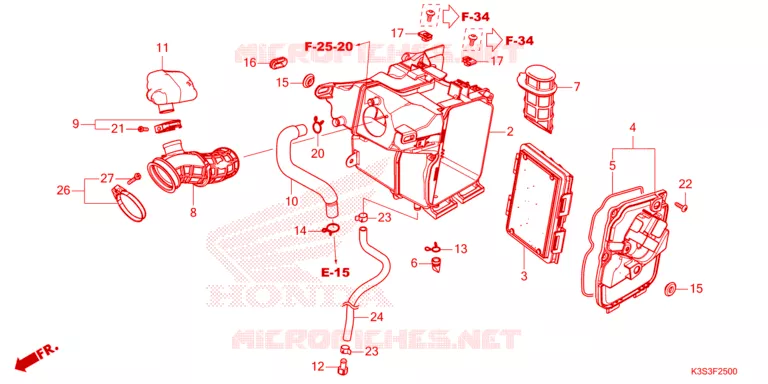 FILTRE A AIR Honda MOTO 250 CL 2024  CL250AP