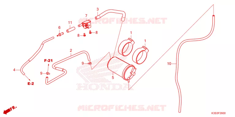 SYSTÈME DE RECYCLAGE DES GAZ Honda MOTO 250 CL 2024  CL250AP