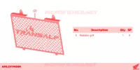 RADIATOR GRILL pour Honda XL 750 TRANSALP de 2023