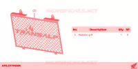 RADIATOR GRILL pour Honda XL 750 TRANSALP -4ED- de 2023