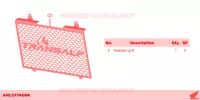 RADIATOR GRILL pour Honda XL 750 TRANSALP de 2023