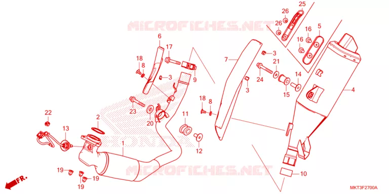 SILENCIEUX D'ECHAPPEMENT Honda MOTO 750 ADV 2023  ADV750LP