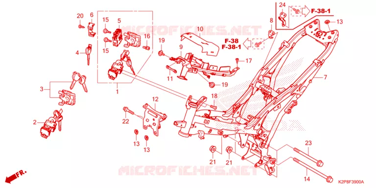 CADRE Honda MOTO 150 RS 2024  FS150FAP_MA