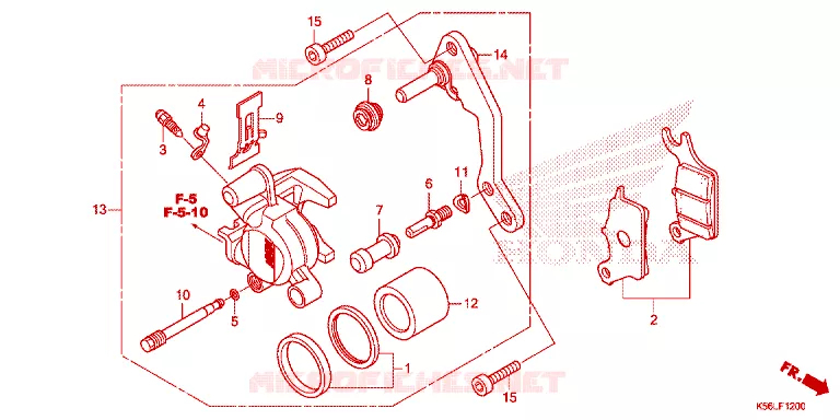 ETRIER DE FREIN AVANT Honda SCOOTER 150 WINNER 2020  FS150FAL_V
