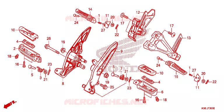 REPOSE PIED Honda SCOOTER 150 WINNER 2020  FS150FAL_V