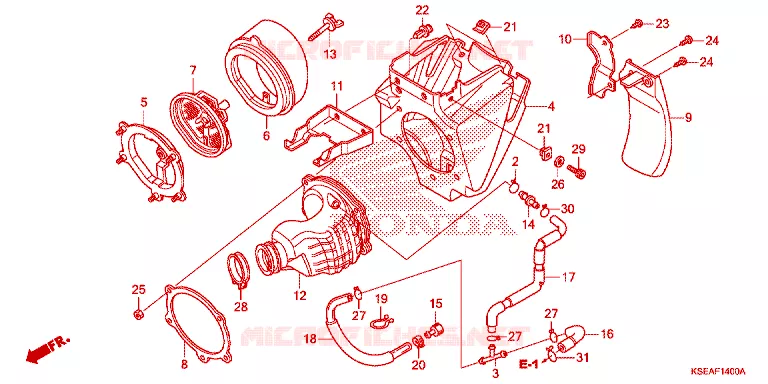 FILTRE A AIR Honda MOTO 150 CRF 2014  CRF150RBE