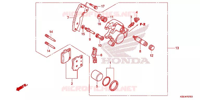 ETRIER DE FREIN AVANT Honda MOTO 150 CRF 2015  CRF150RBF