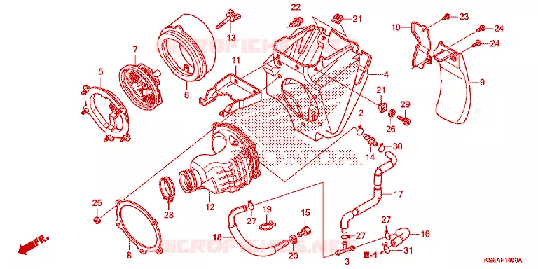 FILTRE A AIR Honda MOTO 150 CRF 2015  CRF150RBF