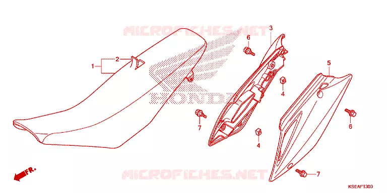 SELLE - CARENAGE Honda MOTO 150 CRF 2015  CRF150RBF