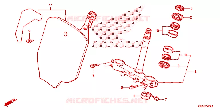 TE DE FOURCHE Honda MOTO 150 CRF 2012  CRF150RC