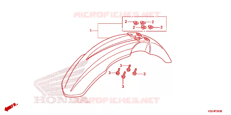 GARDE BOUE AVANT Honda MOTO 150 CRF 2012  CRF150RC