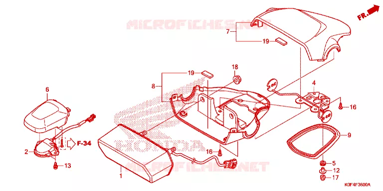 FEU ARRIERE Honda MOTO 125 MONKEY 2020  Z125MAL