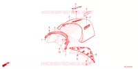 COUVERCLE SUPERIEUR CENTRAL ARRIERE pour Honda GL 1800 GOLD WING DCT de 2023