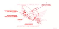 AUTOCOLLANTS pour Honda BIZ 125 de 2023