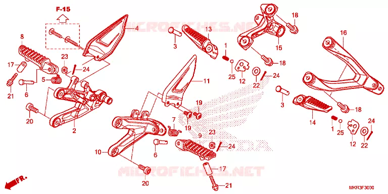 REPOSE PIED Honda MOTO 1000 CBR 2023  CBR1000SPP