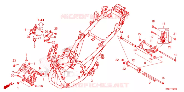 CADRE Honda SCOOTER 350 FORZA 2023  NSS350AP