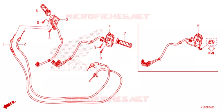 COMMUTATEUR / POIGNEE / CABLE Honda SCOOTER 350 FORZA 2023  NSS350AP