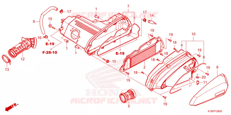 FILTRE A AIR Honda SCOOTER 350 FORZA 2023  NSS350AP