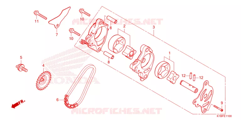 POMPE A HUILE Honda SCOOTER 350 FORZA 2023  NSS350AP