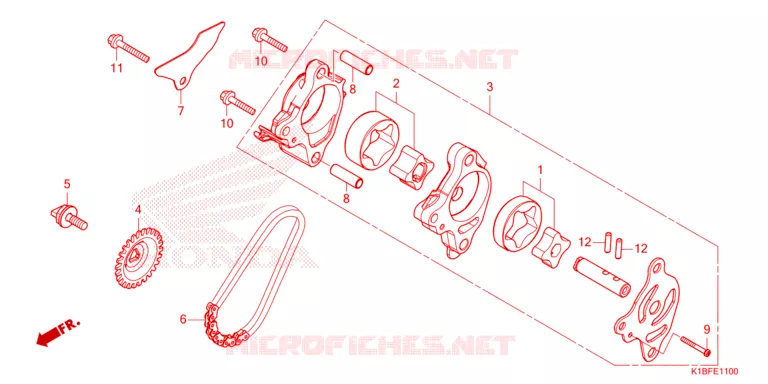 POMPE A HUILE Honda SCOOTER 350 FORZA 2023  NSS350AP