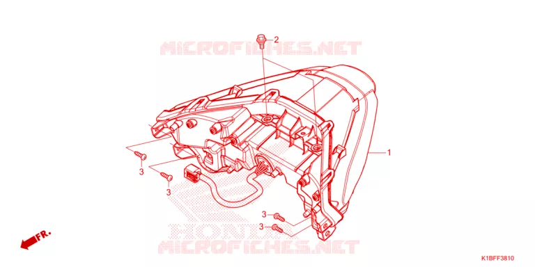 FEUX ARRIERE Honda SCOOTER 350 FORZA 2023  NSS350AP