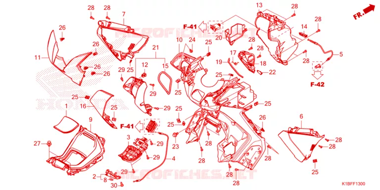 PROTEGE JAMBES Honda SCOOTER 350 FORZA 2023  NSS350AP