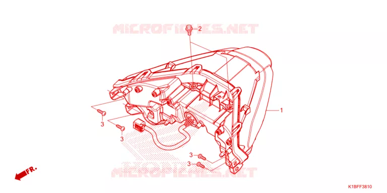 FEUX ARRIERE Honda SCOOTER 350 FORZA 2023  NSS350AP