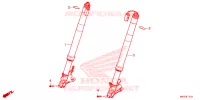 FOURCHE pour Honda CBR 1000 RR SP BREMBO de 2022