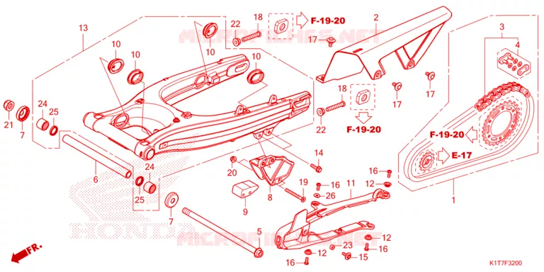 BRAS OSCILLANT Honda MOTO 250 CRF 2024  CRF250LP