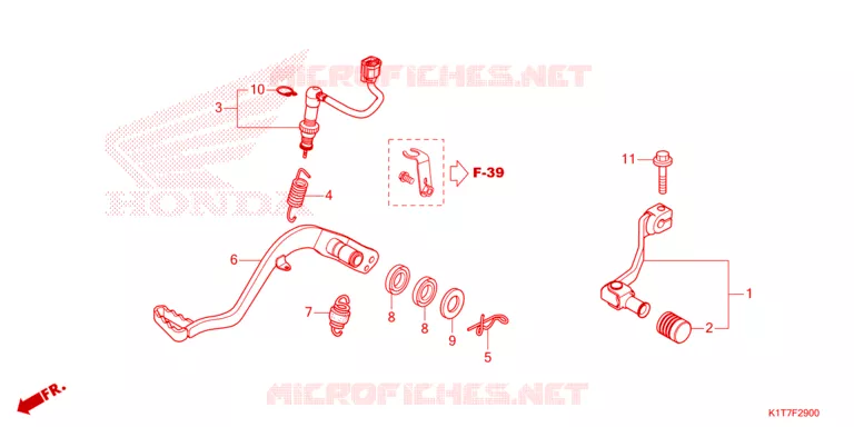 PEDALE Honda MOTO 250 CRF 2024  CRF250LP