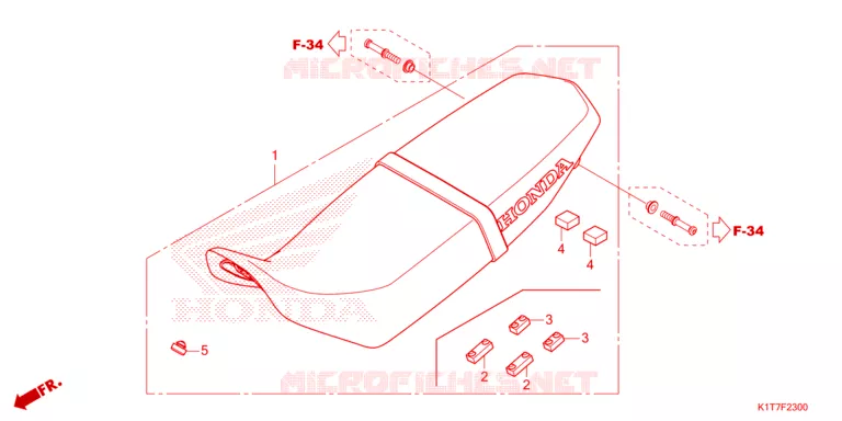 SELLE Honda MOTO 250 CRF 2023  CRF250LP